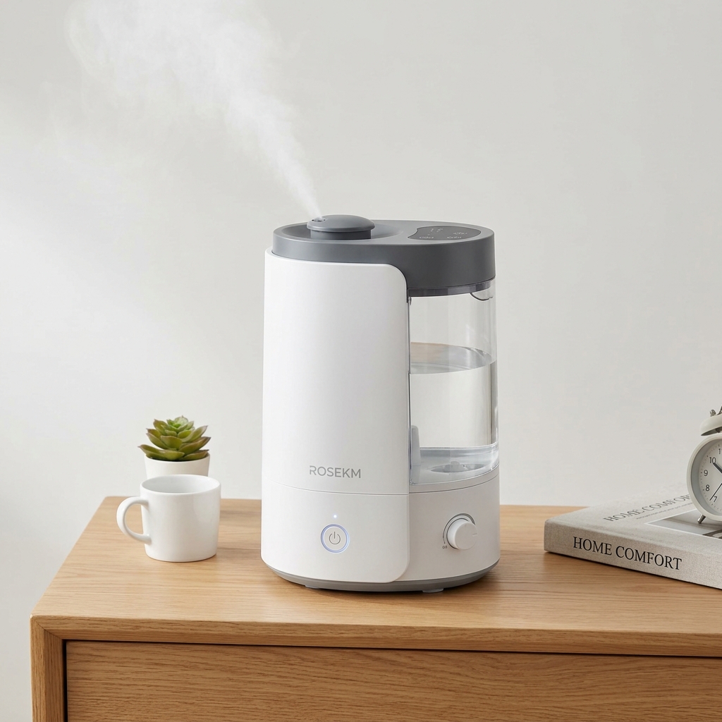 ROSEKM Cool Mist Ultrasonic Humidifier (2.0L Quiet Operation)